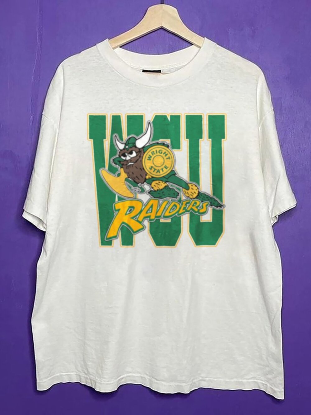 Vintage 90s Wright State Raiders Basketball Shirt, Wright State University Shirt